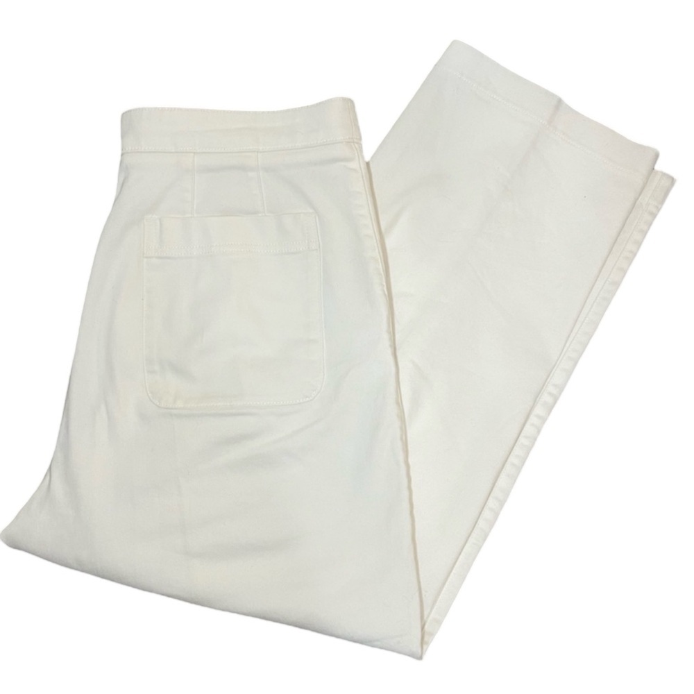 The Group Babaton White High-Waisted Wide Leg Pants Size 12 - EUC